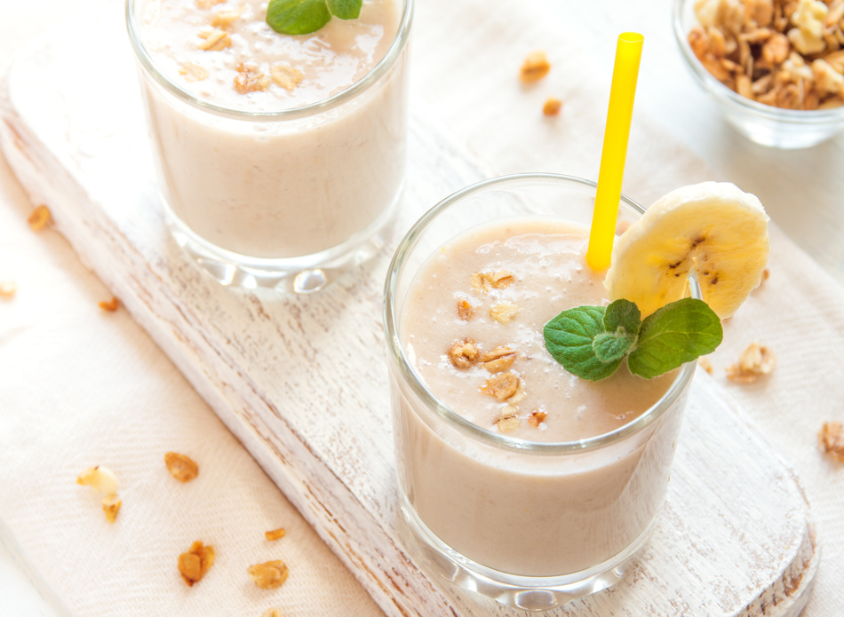 Batido de Banana e Aveia Sem Glúten