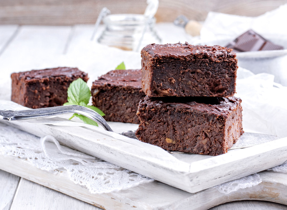 Brownie de Chocolate, Aveia e Amêndoa