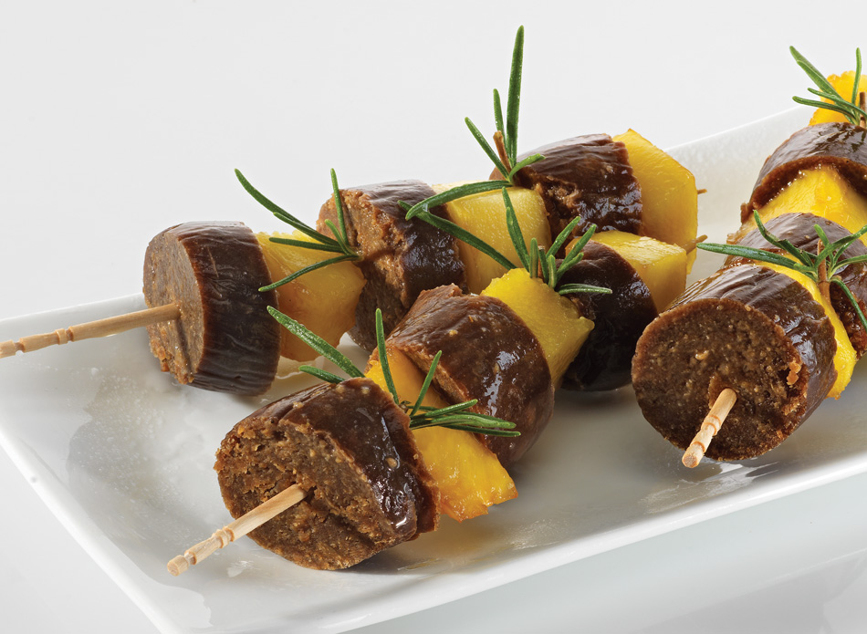 ESPETADAS DE MORCELA COM ANANÁS