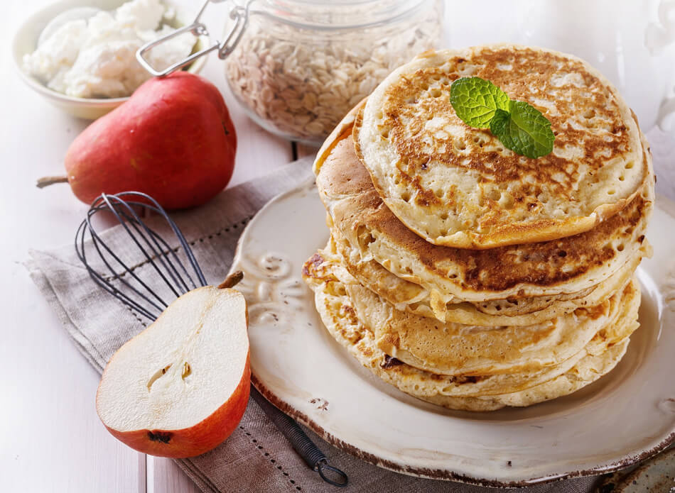 Panquecas de Aveia e Linhaça