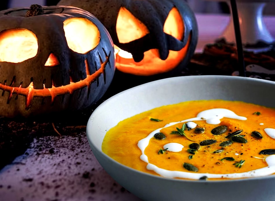 SOPA DE ABÓBORA DE HALLOWEEN
