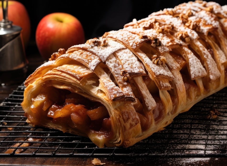 STRUDEL DE MAÇÃ VEGAN